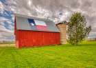 Colorado-Larimer County Red in farm field Art Print